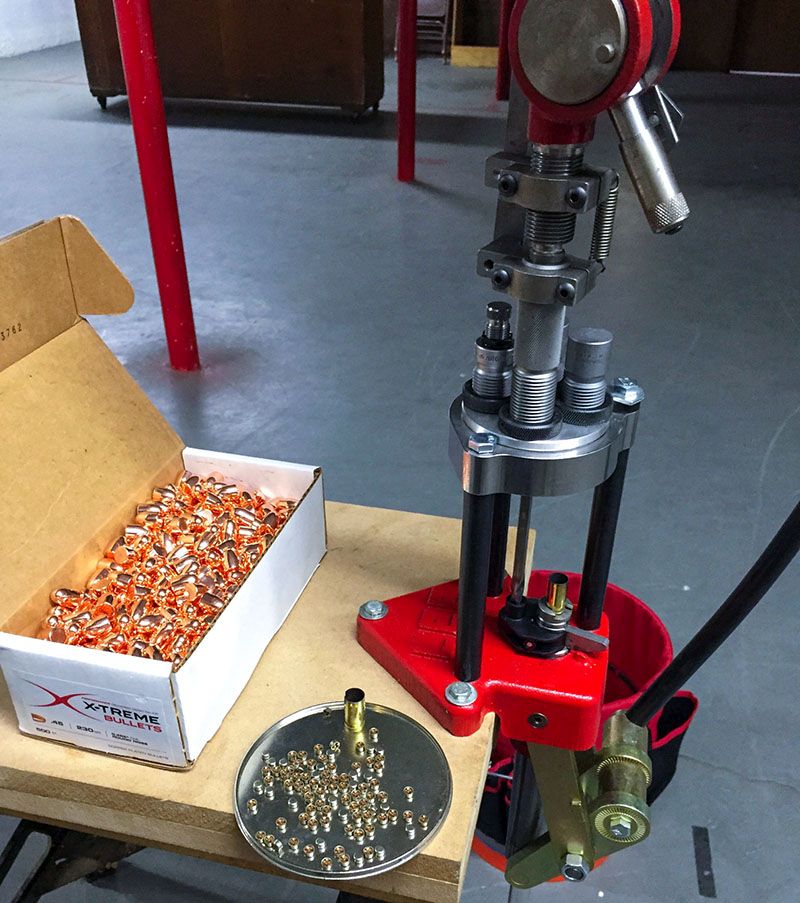 Figure 1 - The portable reloading used setup for this test