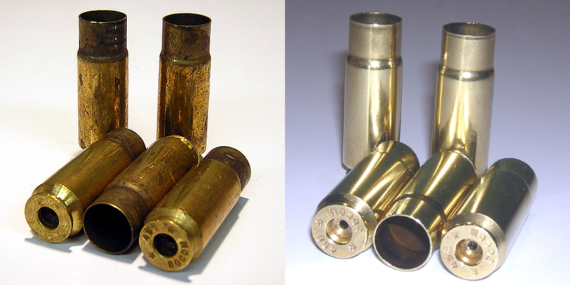 .458 SOCOM cases before and after wet tumbling
